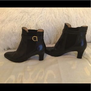 Salvatore Ferragamo Leather Ankle Boots Sz 7.5